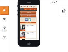 Tablet Screenshot of houstoniphonerepair.com